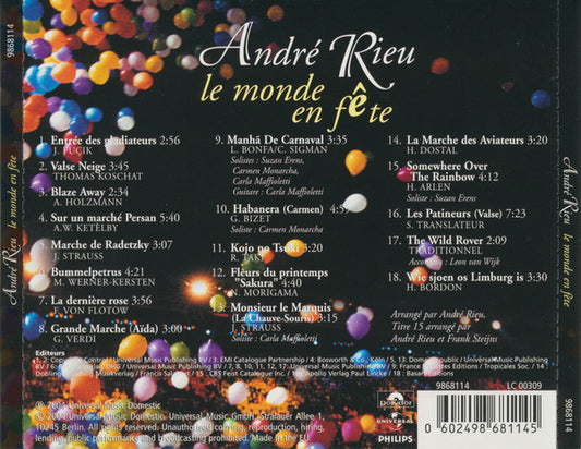 André Rieu : Le Monde En Fête (CD, Album)