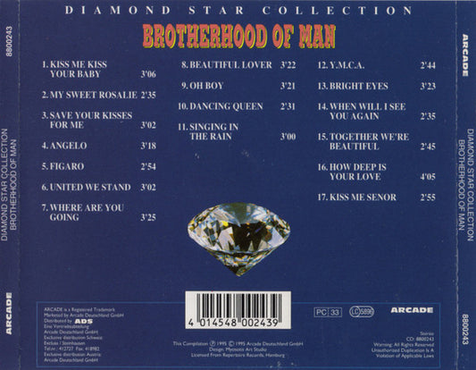 Brotherhood Of Man : Diamond Star Collection (CD, Album, Comp)