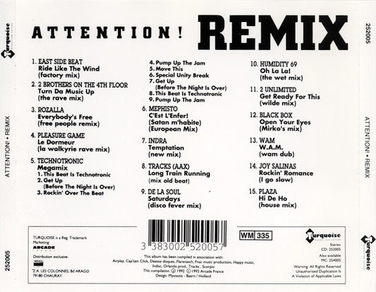 Various : Attention! Remix (CD, Comp)