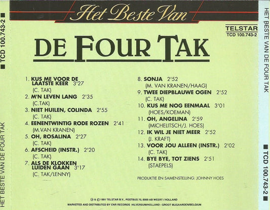 De Four Tak : Het Beste Van De Four Tak (CD, Comp)