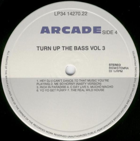 Various : Turn Up The Bass 3 (2xLP, Comp)