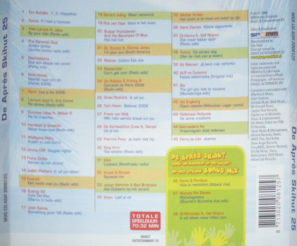 Various : De Après Skihut 25 (CD, Comp, Mixed)