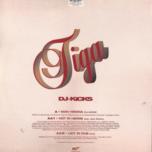 Tiga : DJ-Kicks - Man Hrdina ● Hot In Herre (12", EP)