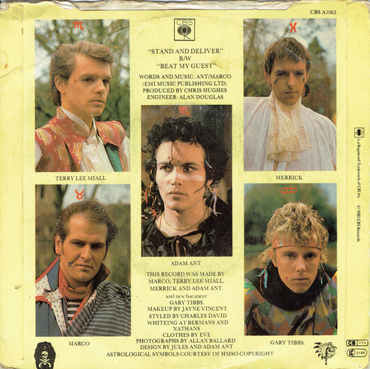 Adam And The Ants : Stand & Deliver! (7", Single)