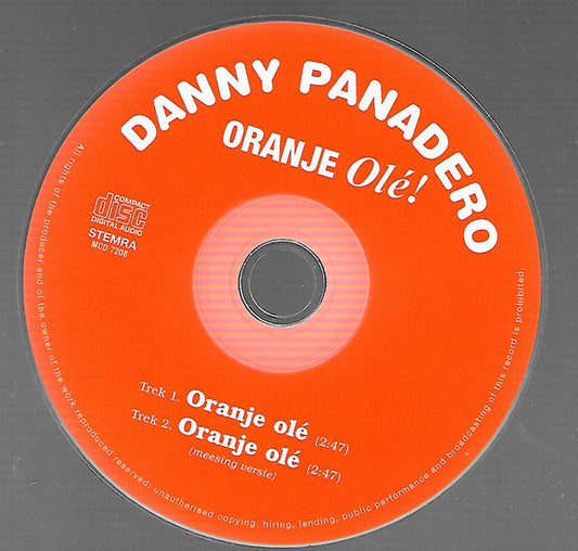 Danny Panadero : Oranje Olé! (CD, Single)