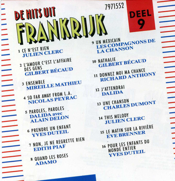 Various : De Hits Uit Frankrijk (CD, Comp)