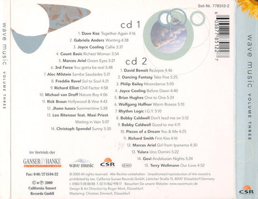 Various : Wave Music Volume Three (2xCD, Comp)