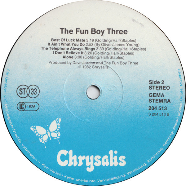 Fun Boy Three : The Fun Boy Three (LP, Album)