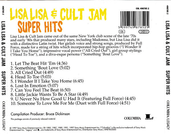Lisa Lisa & Cult Jam : Super Hits (CD, Comp)