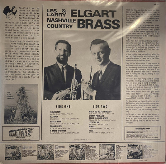 Les & Larry Elgart : Nashville Country Brass (LP)