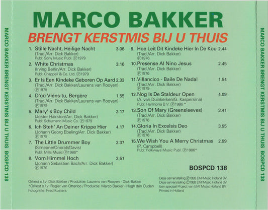 Marco Bakker : Brengt Kerstmis Bij U Thuis (CD, Comp)