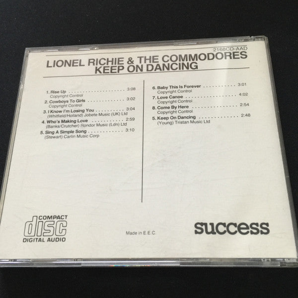 Lionel Richie & Commodores : Keep On Dancing (CD, Album)