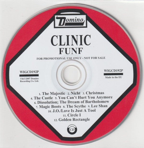 Clinic : Funf (CD, Album, Comp, Promo)