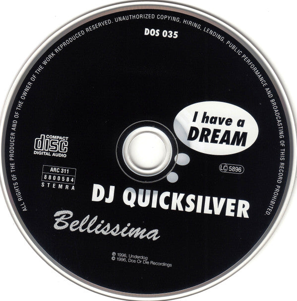 DJ Quicksilver : I Have A Dream / Bellissima (CD, Maxi)