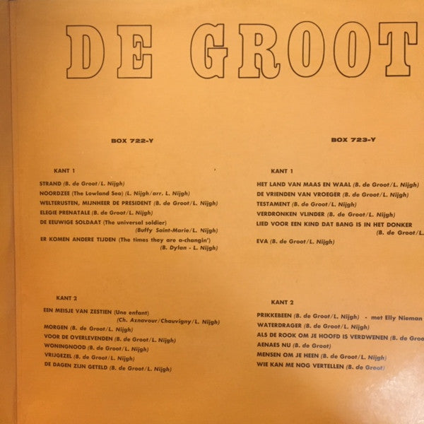 Boudewijn De Groot : Vijf Jaar Hits (2xLP, Comp, Gat)