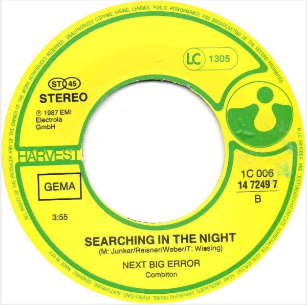 Next Big Error : Big Shot (7", Single)