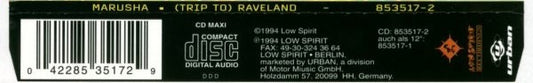 Marusha : Trip To Raveland (CD, Maxi)