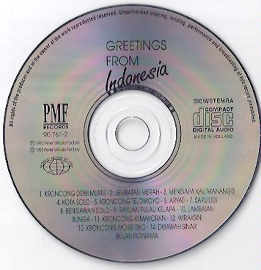 Mus Mulyadi : Greetings From Indonesia (CD, Comp)