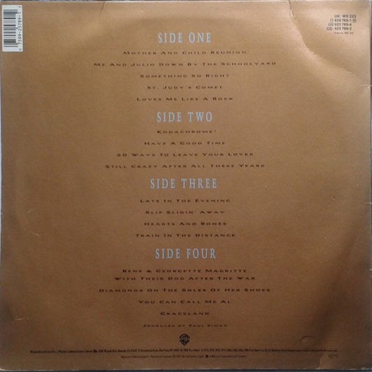 Paul Simon : Negotiations And Love Songs (1971-1986) (2xLP, Comp)