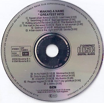 BZN : Making A Name / Greatest Hits (CD, Comp)