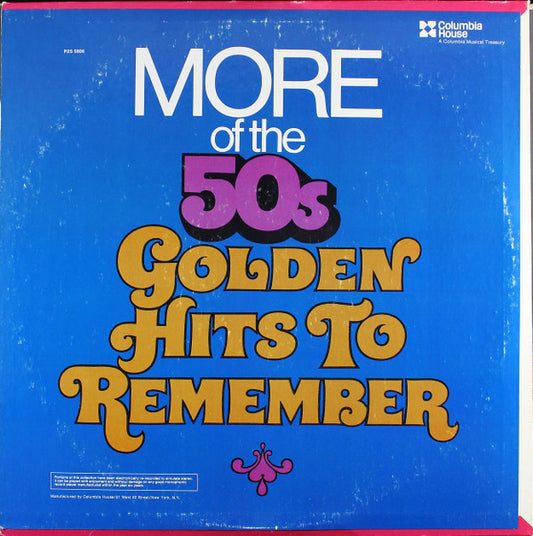 Various : More Of The 50s Greatest Love Songs And Golden Hits To Remember (2xLP, Album, Comp)