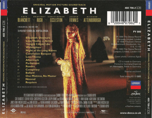 David Hirschfelder : Elizabeth (Original Motion Picture Soundtrack) (CD, Album)