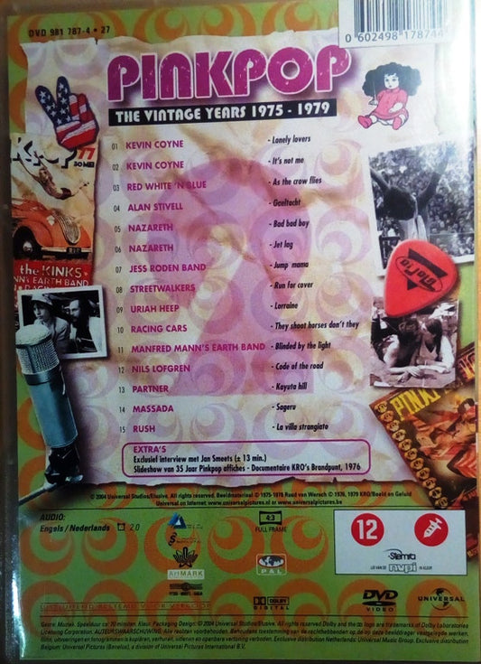 Various : Pinkpop The Vintage Years 1975 - 1979 Vol. 2 (DVD, Comp)