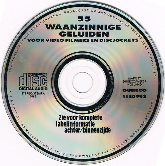 Various : 55 Waanzinnige Geluiden (CD)