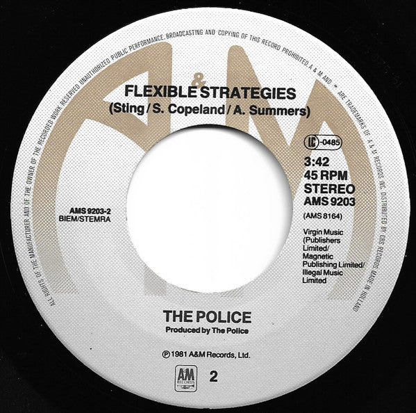 The Police : Invisible Sun (7", Single)
