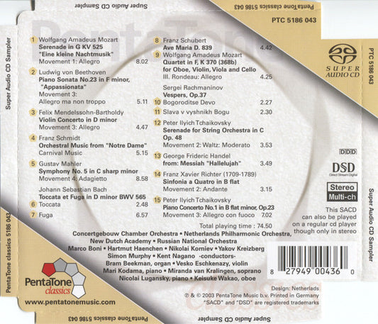 Various : Super Audio CD Sampler (SACD, Hybrid, Multichannel, Album, Comp)