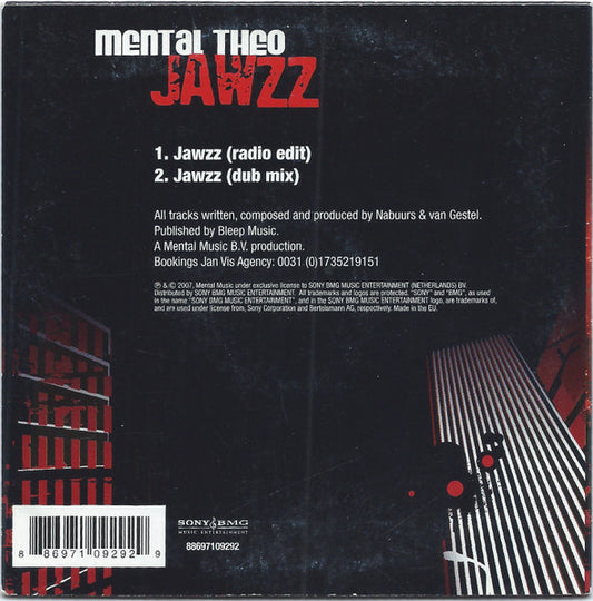 Mental Theo : Jawzz (CD, Single)