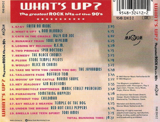 Various : What's Up? (The Greatest Rock Hits Of The 90's) (CD, Comp)