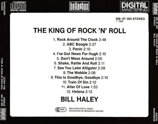 Bill Haley : The King Of Rock 'N' Roll (CD, Comp)