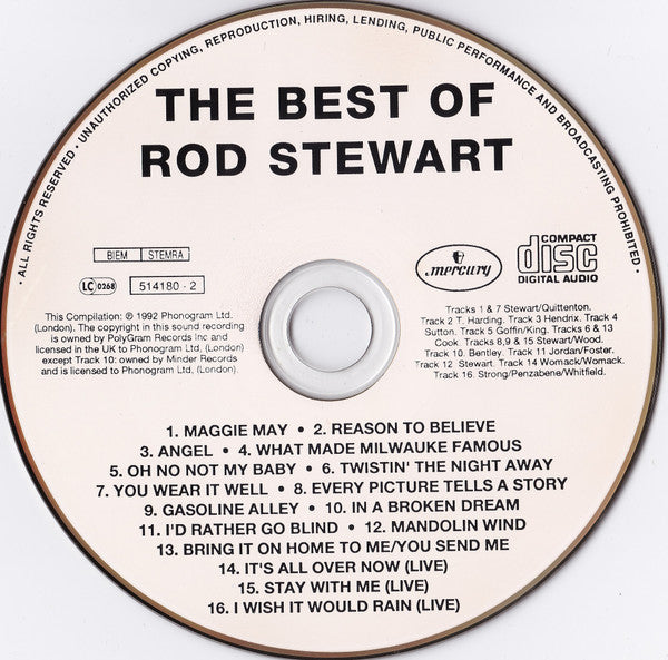 Rod Stewart : The Best Of Rod Stewart (CD, Comp)