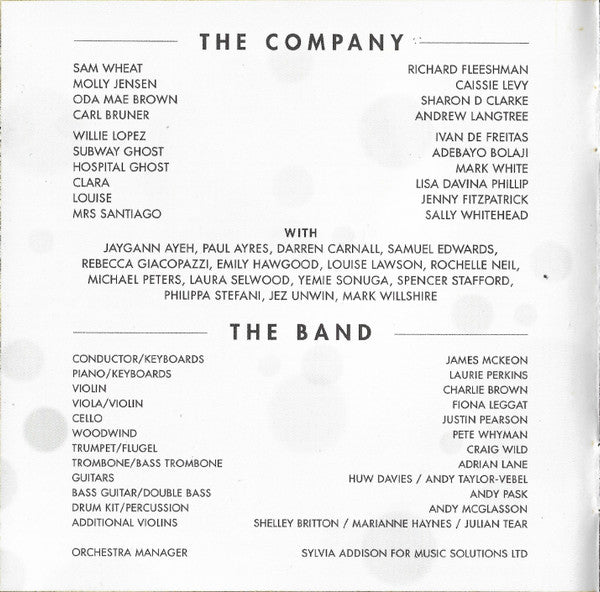 Various : Ghost (Original Cast Recording) (CD, Album)