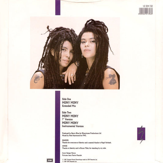 Amazulu : Mony Mony (Extended Mix) (12", Single)