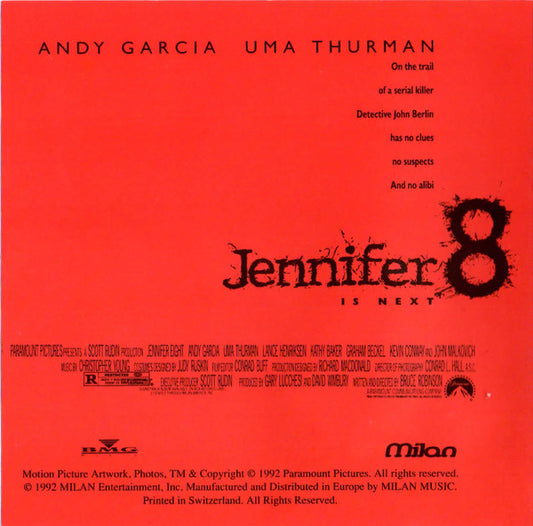 Christopher Young : Jennifer 8 (Music From The Motion Picture Soundtrack) (CD, Album)
