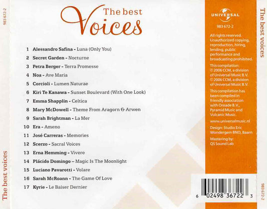 Various : The Best Voices (CD, Comp)