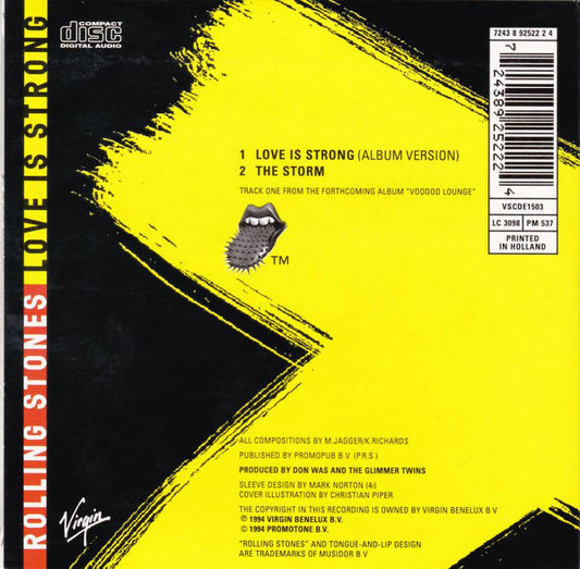 The Rolling Stones : Love Is Strong (CD, Single, Car)