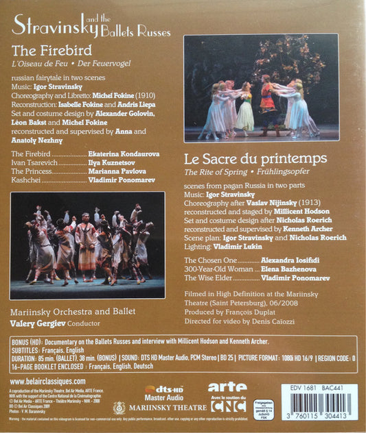 Igor Stravinsky, Valery Gergiev, Orchestra Of The Mariinsky Theatre : Stravinsky And The Ballets Russes (Blu-ray, Multichannel, DTS)