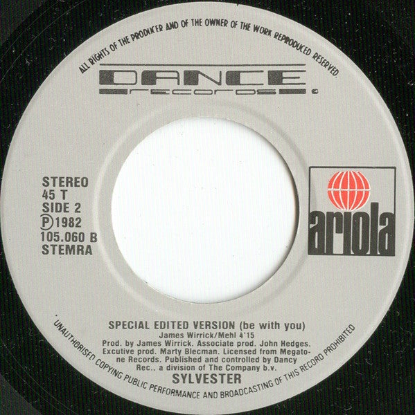 Sylvester : Be With You (7", Single)
