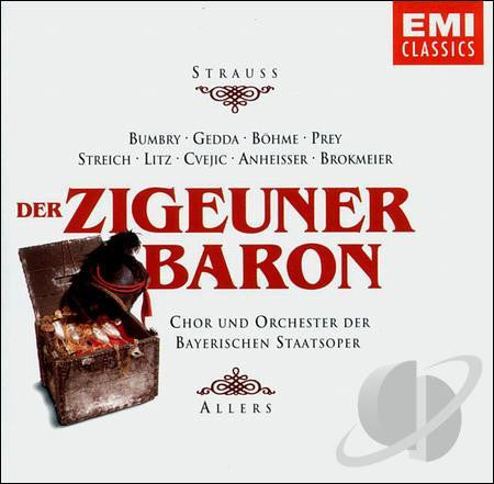 Johann Strauss Jr., Grace Bumbry, Nicolai Gedda, Kurt Böhme, Hermann Prey, Rita Streich, Gisela Litz, Biserka Cvejić, Wolfgang Anheisser, Willi Brokmeier, Chor Der Bayerischen Staatsoper Und Bayerisches Staatsorchester, Franz Allers : Der Zigeunerbaron (2xCD)