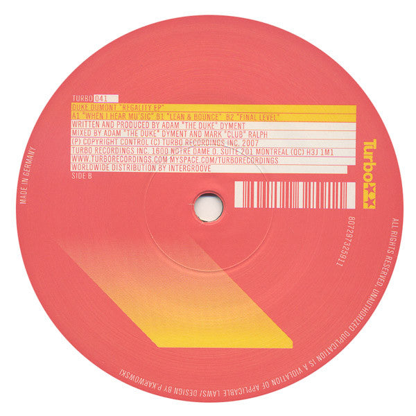 Duke Dumont : Regality EP (12", EP)