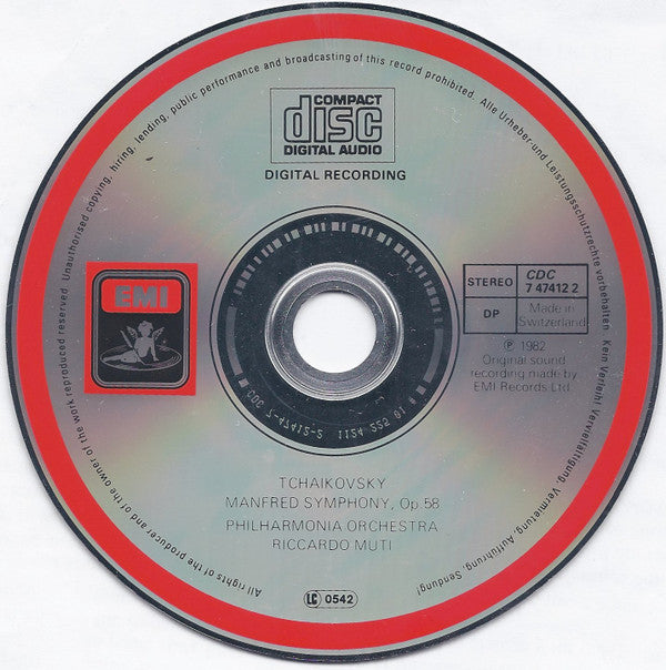 Pyotr Ilyich Tchaikovsky, Riccardo Muti, Philharmonia Orchestra : Manfred Symphony (CD, RE)