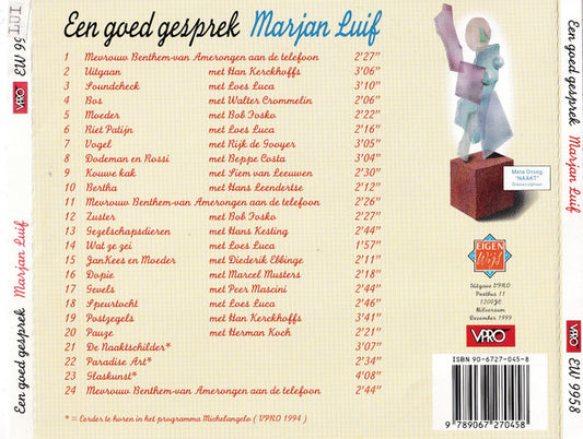 Marjan Luif : Een Goed Gesprek (CD)
