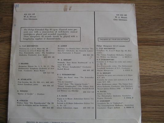 Wiener Symphoniker, Otto Edelmann : Mozart (7", EP)