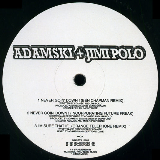 Adamski + Soho (2) / Adamski + Jimi Polo : Born To Be Alive! (12", Promo)