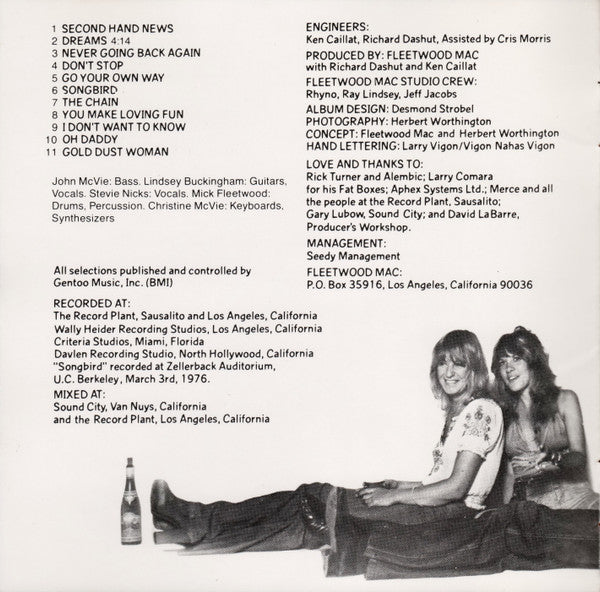 Fleetwood Mac = Fleetwood Mac : Rumours = 噂 (CD, Album, RE)