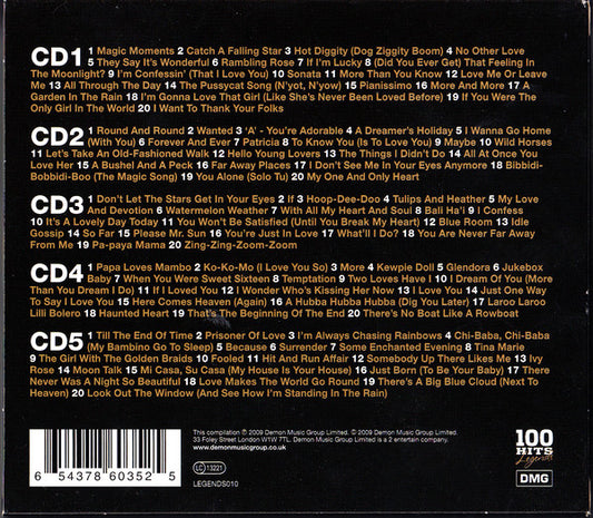 Perry Como : 100 Of His Greatest Recordings (5xCD, Comp)