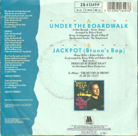 Bruce Willis : Under The Boardwalk (7", Single)